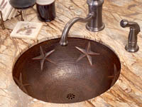 Undermount copper sink