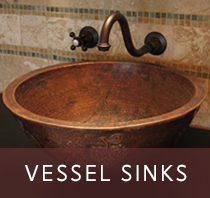 Extensive collection of copper vessel sinks