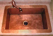 copper bar sink
