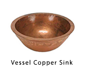 vessel copper sink