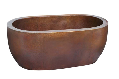 SoLuna Copper Bathtub | Double-Wall Oval