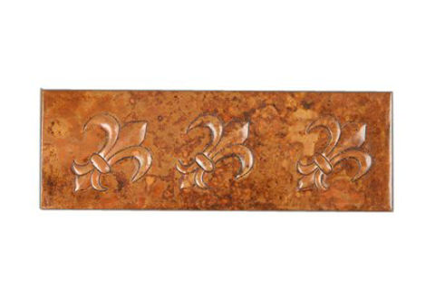 Copper Liner Tile - Fleur de Lis by SoLuna