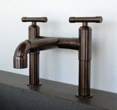 Sonoma Forge | Bathroom Faucet | Elbow Spout | Deck Mount