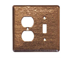 2 gang Duplex-Toggle Copper Switch Plate Cover