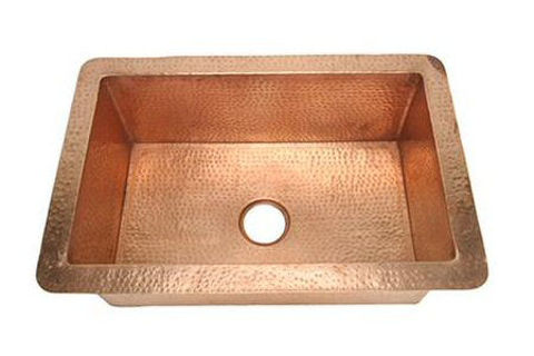 SoLuna Copper Kitchen sink | 30" Single Well
