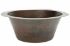 19" Jumbo Round Copper Prep Sink by SoLuna
