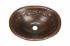 17" Oval Copper Bathroom Sink - Floral by SoLuna