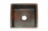 18" Square Copper Bar Sink - Fleur de Lis by SoLuna