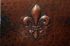 18" Square Copper Bar Sink - Fleur de Lis by SoLuna