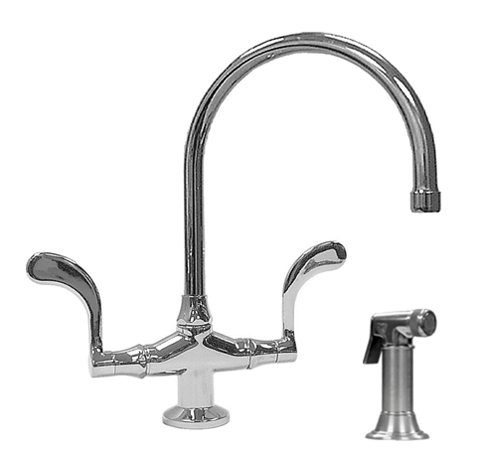 Sonoma Forge | Kitchen Faucet | Wingnut Large Arched Spout | Deck Mount