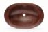 21" Oval Copper Bathroom Sink w/Raised Rim by SoLuna