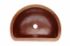 18" D-Shape Copper Vessel Sink by SoLuna