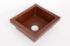 17" Rimmed Rectangle Copper Prep Sink