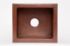 17" Rimmed Rectangle Copper Prep Sink