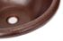 17" Rimmed Round Copper Bathroom Sink by SoLuna