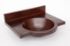 24" Wall-Mount Round Copper Bathroom Sink by SoLuna