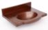 24" Wall-Mount Oval Copper Bathroom Sink by SoLuna