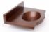 24" Wall-Mount Oval Copper Bathroom Sink by SoLuna