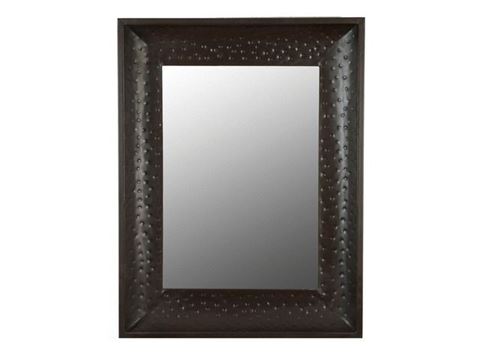 Large Hammered Metal Mirror Frame