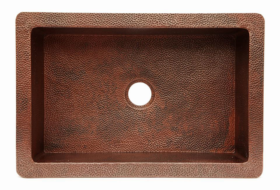 Copper Farmhouse Sink - Wrought Iron by SoLuna