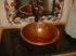 17" Round Copper Bathroom Sink - Floral by SoLuna