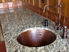 19" Flat Bottom Round Copper Bar Sink by SoLuna