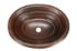 19" Oval Copper Bathroom Sink - Rings by SoLuna