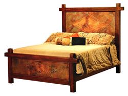 Gando Bed with Copper Panels