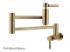 Concord KS8102DL Two-Handle 1-Hole Wall Mount Pot Filler, Polished Brass