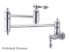Restoration KS3101AL Two-Handle 1-Hole Wall Mount Pot Filler, Polished Chrome