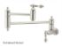 Restoration KS3106AL Two-Handle 1-Hole Wall Mount Pot Filler, Polished Nickel