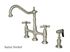Picture of Kingston Brass Heritage Bridge Kitchen Faucet with Side Spray