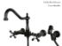 Kingston Brass Kitchen Faucet | Heritage | Side Spray | Wall Mount