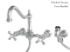 Kingston Brass Kitchen Faucet | Heritage | Side Spray | Wall Mount