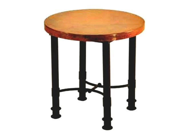 Picture of Round Patti End Table with Copper Top