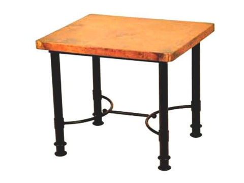 Small Patti End Table with Copper Top