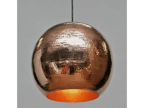 SoLuna Copper Pendant Chandelier | 5 Globe | Polished Copper 1