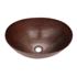 17" Oval Espeso Copper Vessel Sink by SoLuna
