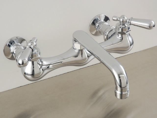 Magellan Wall Mount Kitchen Faucet Copper Sinks - Wall Mounted Bridge Kitchen Faucet With Sprayer
