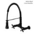 Kingston Brass Wall Mount Faucet GS1240AX - Matte Black finish - cross handles