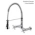 Kingston Brass Wall Mount Faucet GS1241AX - Polished Chrome finish - cross handles
