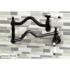 Kingston Brass Wall Mount Pot Filler KS2100BPL in Matte Black Finish
