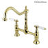 KIngston Brass Bel Air Bridge Kitchen Faucet KS1172BPL Polished Brass Finish