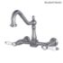Kingston Brass Bel-Air Wall Mount Bridge Kitchen Faucet KS1248BPL Brushed Nickel Finish