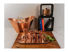 Picture of Polished Copper Shot Glasses  and Copper Serving Tray By SoLuna - Set of 6
