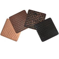 Copper Finish Samples Set of 4