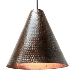 SoLuna Copper Pendant Light | Cone | Rio Grande