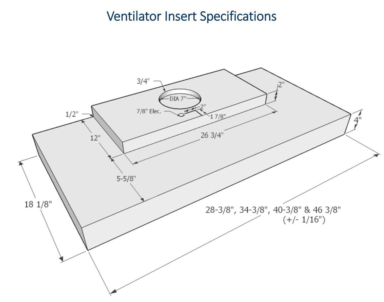 Picture of Estandar Range Hood Liner - 880CFM