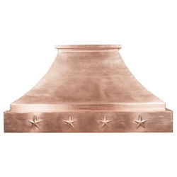 Rustic with Stars Copper Range Hood by SoLuna
