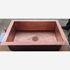 Picture of CUSTOM - Single Well Copper Kitchen Sink by SoLuna - SALE - Matte Copper